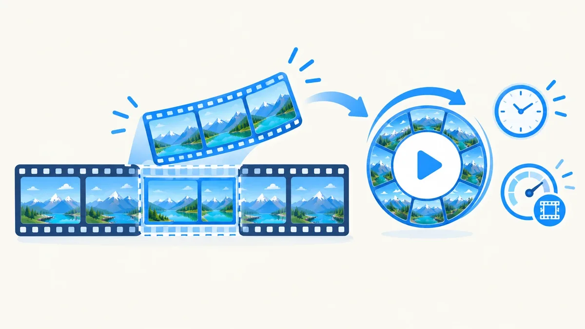 A short video clip being converted into an animated GIF